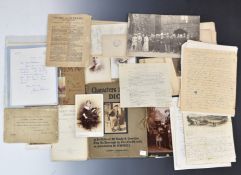 Letters and ephemera sent to Max Chapman, of art, acting and similar interest, including Buscot