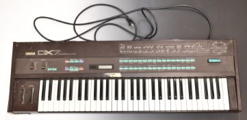 Yamaha DX7 digital synthesizer keyboard, 1985 model, serial number 107993, 'the most popular