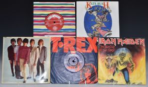 Approximately 60 singles including David Bowie, Queen, AC/DC, Iron Maiden, The Sweet and Kate Bush