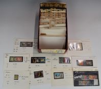 A collection of mint and used GB Commonwealth and world stamps catalogued in alphabetical order.