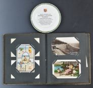 Postcard album including Weston Super Mare, Torquay, Isle of Wight, Mabel Lucy Attwell and Lawson