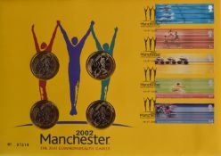 Manchester Commonwealth Games £2 coin cover in superb condition.