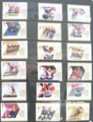 2012 U/M Olympic and Paralympic stamp in Harrington & Byrne collection folder and Royal Mail