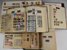 A large mint and used GB Commonwealth and world stamp collection in sixteen volumes from QV issues