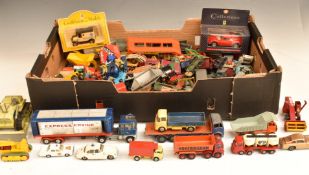 Over 100 Corgi, Dinky, Matchbox and similar diecast model vehicles and accessories including Corgi
