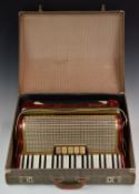 Hohner Arietta IV M 120 bass piano accordion with 20 bass buttons, 41 treble keys and three voice