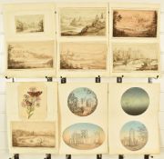 Alicia Henrietta Wedderburn, later Lady Hope (1823-1900) twelve pen, ink and watercolour studies