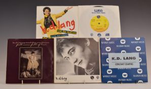 k.d. lang - Approximately 50 singles, some duplicates, generally EX