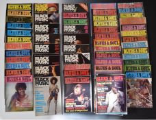 Blues and Soul Weekly Music Review and Black Music magazine, both 1970s