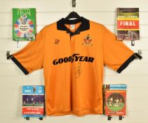 Carl Robinson signed Wolverhampton Wanderers 'Wolves' football shirt together with 34 football