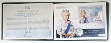 2013 QEII limited edition 236 of 495 Queen Elizabeth Land Commemorative £2 silver coin cover in