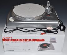 Ion USB turntable to digitise vinyl, in original box