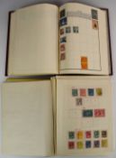 The Amherst and the Adelphi albums containing a GB Commonwealth and world stamp collection