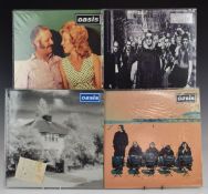 Oasis - Four 12 inch singles comprising Live Forever (CRE185T), Roll With It (CRE212T), D'you Know