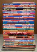 Forty Judge Dredd, Star Lord and 2000AD annuals including some first issues dating from 1978