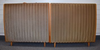 A pair of vintage QUAD ELS57 gold fronted speakers, serial numbers 16782 & 16804