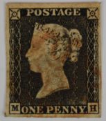 1d black MH four clear margins red MX