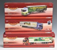 Three Corgi Hauliers of Renown 1:50 scale limited edition diecast model HGVs comprising Phillips (
