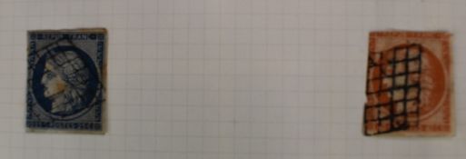 The SG Ace springback album containing a mint and used collection of France and French colonies