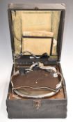 HMV portable or picnic wind up gramophone
