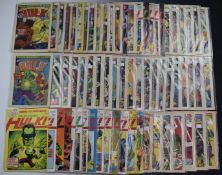 Eighty-four Marvel The Hulk and The Incredible Hulk comics including a near complete run with