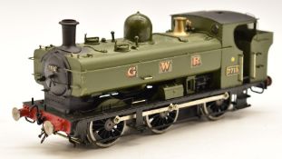 0 gauge kit built GWR Pannier tank locomotive, of etched brass construction, possibly from a