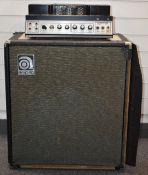Ampeg 1970s B-15S flip top amplifier serial no 104668, fitted with Altec 421 speaker.