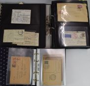 A collection of German and DDR postal history in three folders, from early issues to post WW2