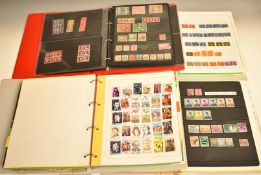 Mint and used world stamp collection in nine albums and loose in boxes etc. A large quantity.