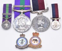 Royal Air Force medal pair comprising General Service Medal with clasp for Arabian Peninsular and