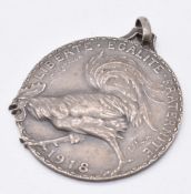 French 1918 victory medallion