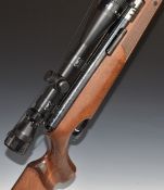 Air Arms TX200 .22 under-lever air rifle with chequered semi-pistol grip, adjustable trigger, raised
