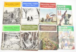Over fifty Shooting Times and Guns Review magazines dating from the 1960's to the 1980's.