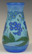 Dennis Chinaworks signed Sally Tuffin limited edition 18/30 teardrop vase decorated with forget me