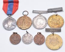 British Army WW1 medals comprising War Medal and Victory Medal named to 202333 Pte J Ansley, Army