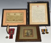 WW1 Royal Marine Light Infantry medal pair comprising War Medal and Victory Medal named to CH198