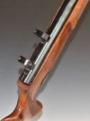Theoben .22 air rifle with chequered semi-pistol grip and forend, adjustable trigger, raised cheek