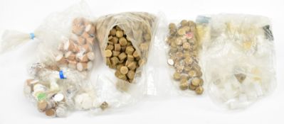 A collection of 12 and 10 bore plastic and fibre shotgun wads.