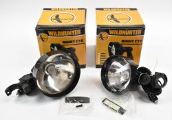 Two Wildhunter Superior Night Eye variable beam gun lamps, both in original boxes