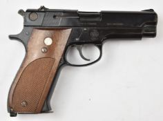 Marushin Smith & Wesson Model 39-2 blank firing pistol with monogrammed and chequered grips and