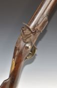 Flintlock Land Pattern Brown Bess musket with lock engraved 'Tower' and with crown over 'GR' cypher,