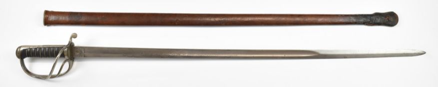 British 1821 pattern Light Cavalry sword with shagreen grip, serial number 99658, Queen's crown