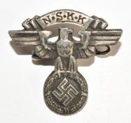 Small NSKK Nazi German pin badge with RZM M1/17 to reverse