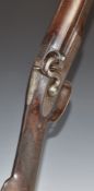 George William Bales of Ipswich 13 bore percussion hammer action live pigeon gun with lock named '