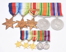 WW2 medal group of five comprising 1939-1945 Star, Atlantic Star, Africa Star with clasp for North