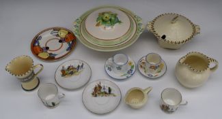 Crown Ducal and other Art Deco ceramics including two tureens, tallest 14cm