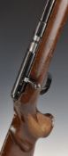 Anschutz model Match 1403 .22 bolt-action target rifle with chequered grip, raised cheek piece and