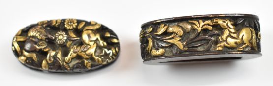 Fuchi Samurai sword fitment together with a fuchigashira