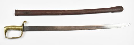 British 'Dundas' Royal Artillery sword with brass grip and guard stamped H5 over 1848 and B13