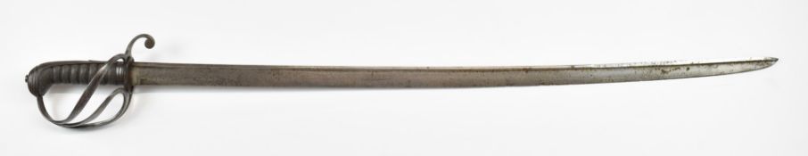 British 1921 pattern sword with shagreen grip, three bar hilt and 89cm pipeback blade. PLEASE NOTE